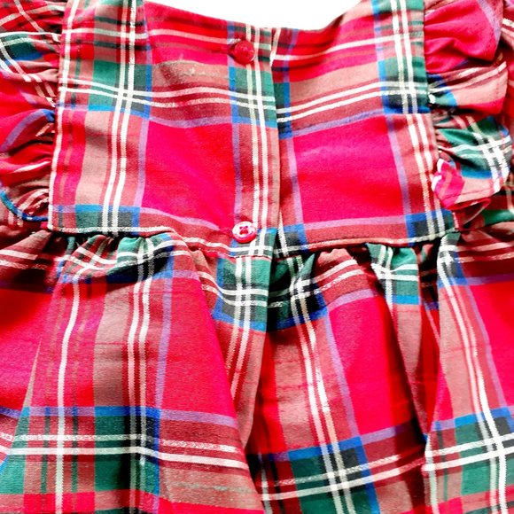 Pastourelle Pippa & Julie Girls Shirt Red Plaid Holiday Christmas 4T New - Picture 10 of 13